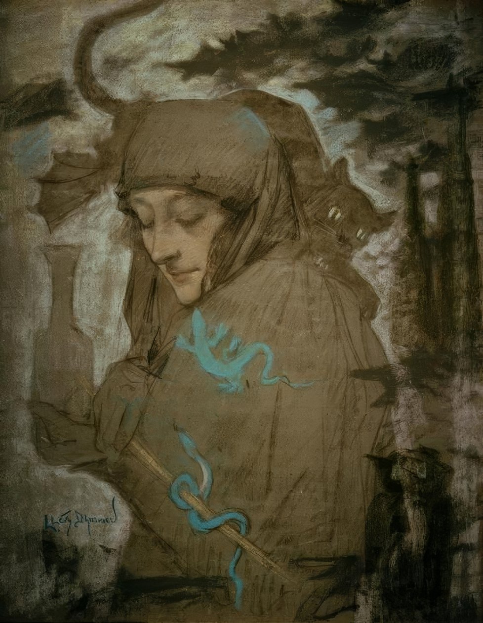 La sorcière - Lucien Levy-Dhurmer
