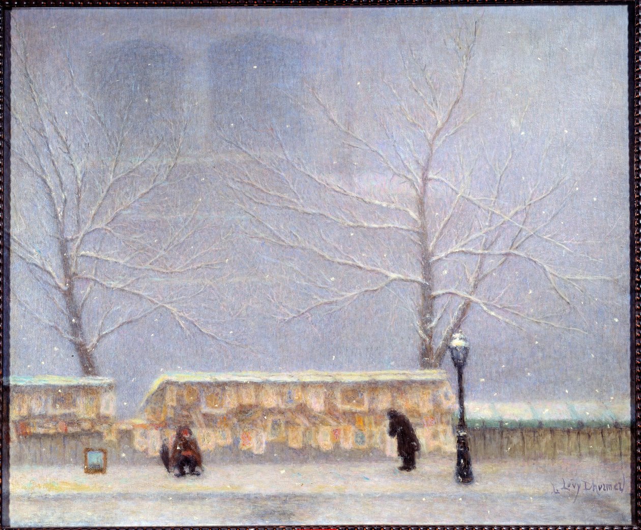 Notre-Dame vue de la rive gauche par temps de neige - Lucien Levy Dhurmer