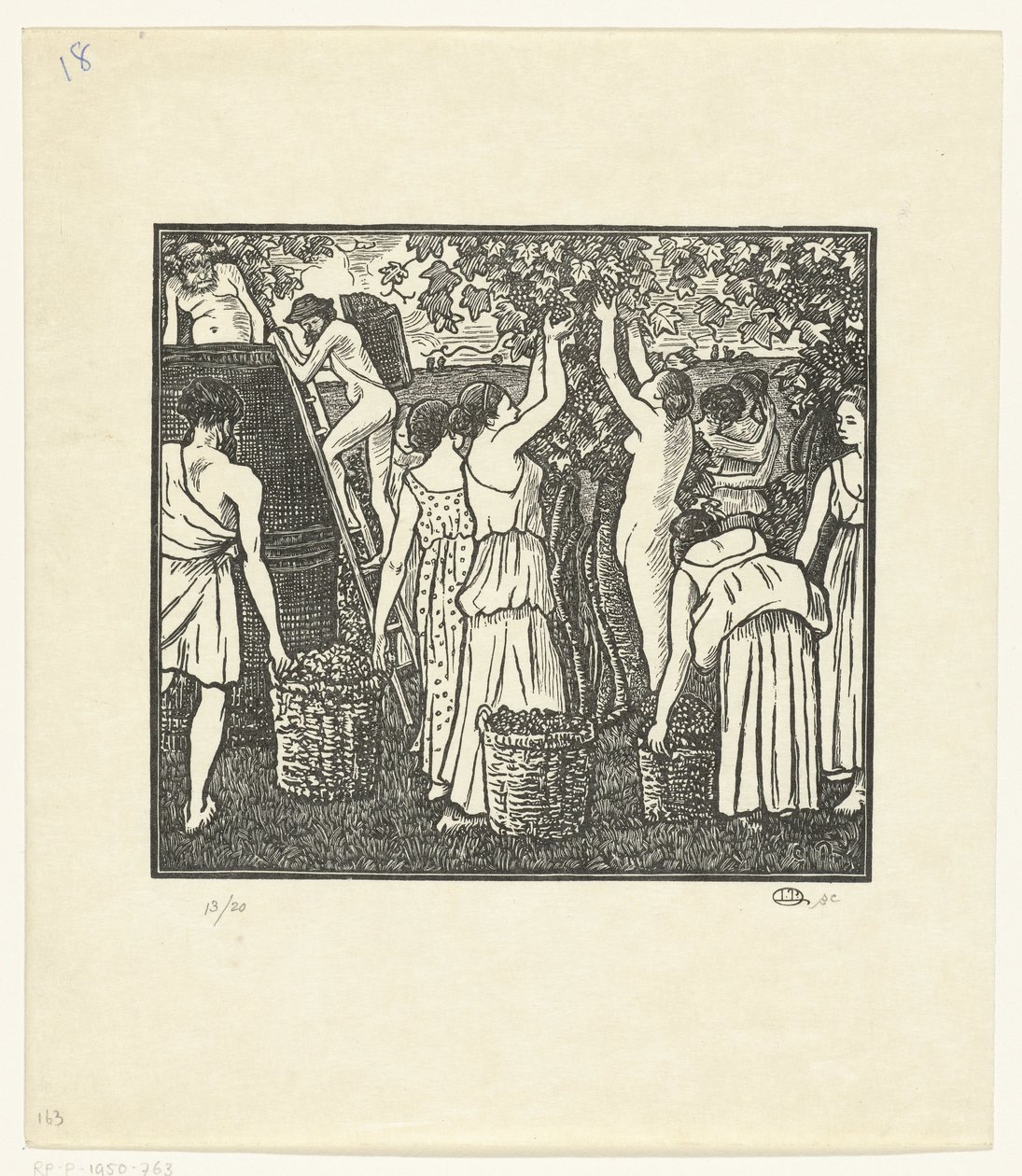 La Vendange (Daphnis et Chloé) - Lucien Pissarro