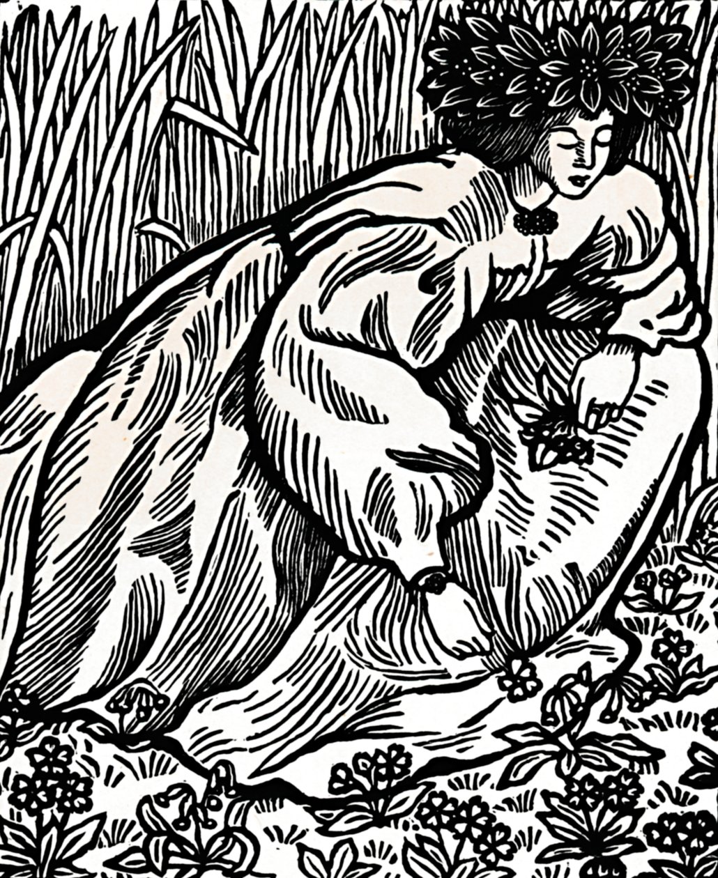 Les Poèmes de Ronsard. Gravure originale sur bois, 1902, 1923 - Lucien Pissarro