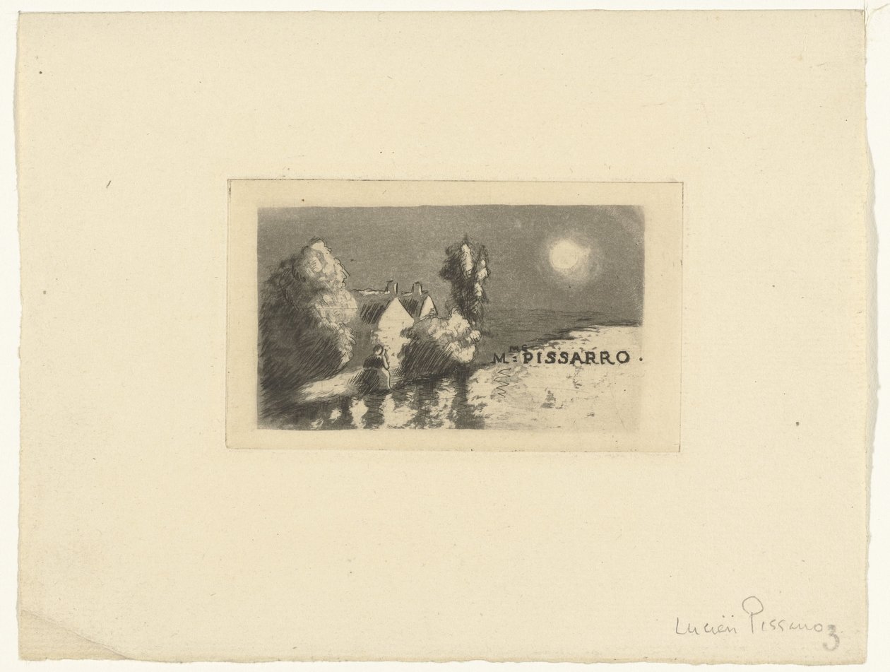 Carte de visite pour Madame Pissarro - Lucien Pissarro