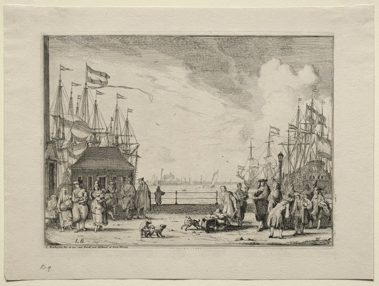 Port à Amsterdam - Ludolf Backhuysen