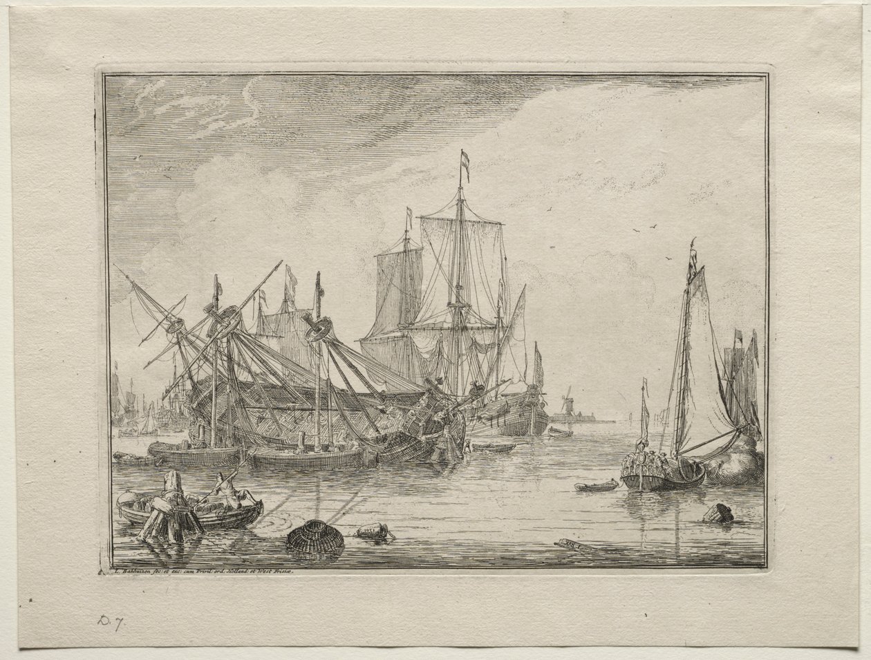 Navires en réparation, 1701 - Ludolf Backhuysen