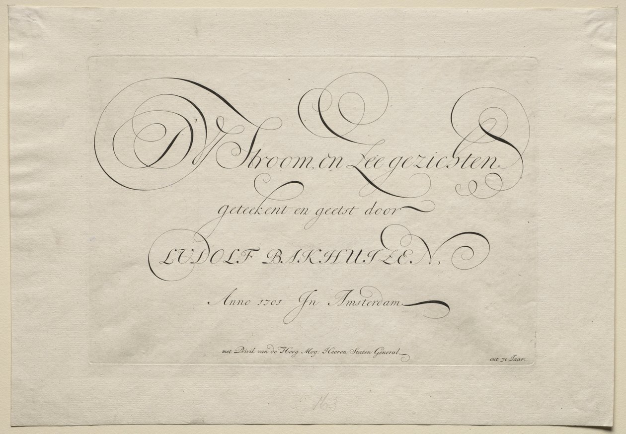 La rivière IJ et les paysages marins, 1701 - Ludolf Backhuysen