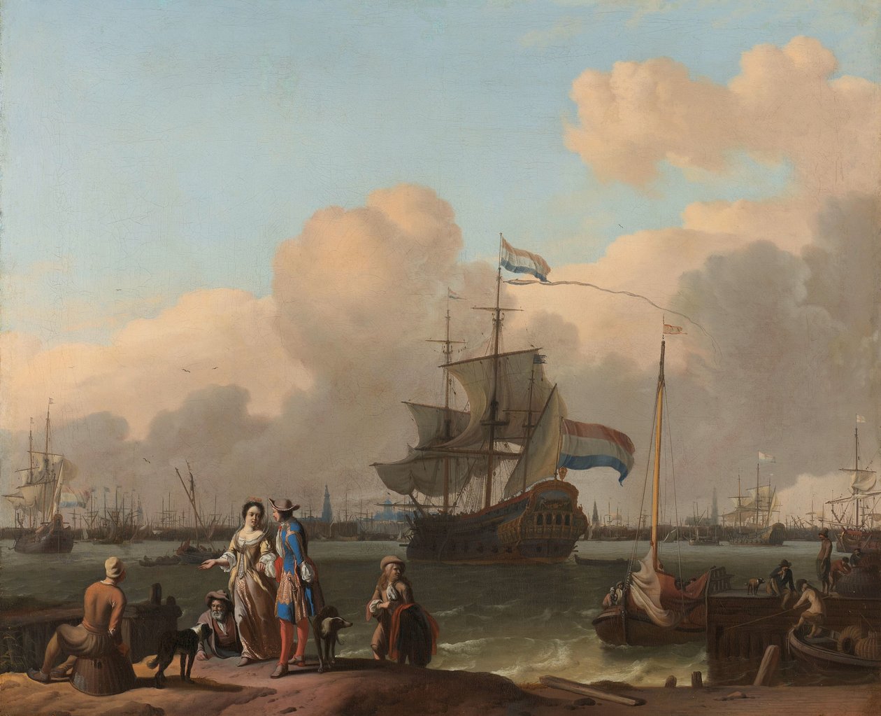 Le Y à Amsterdam, avec la frégate 