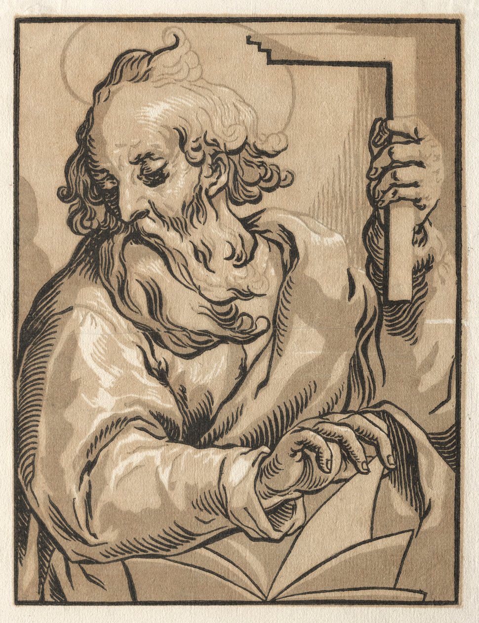 Christ et les Apôtres : Saint Thomas avec l