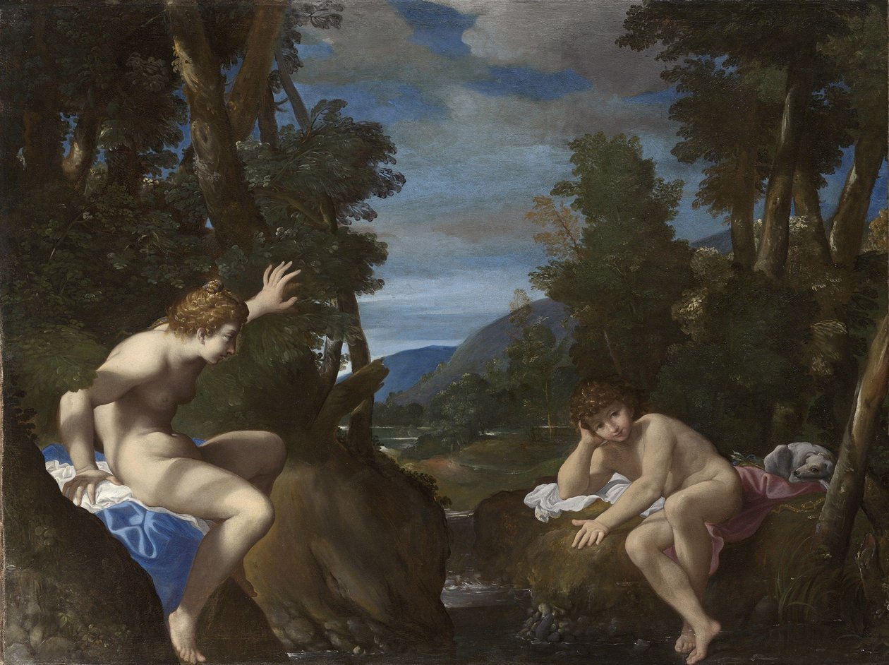 Salmacis et Hermaphrodite - Ludovico Carracci
