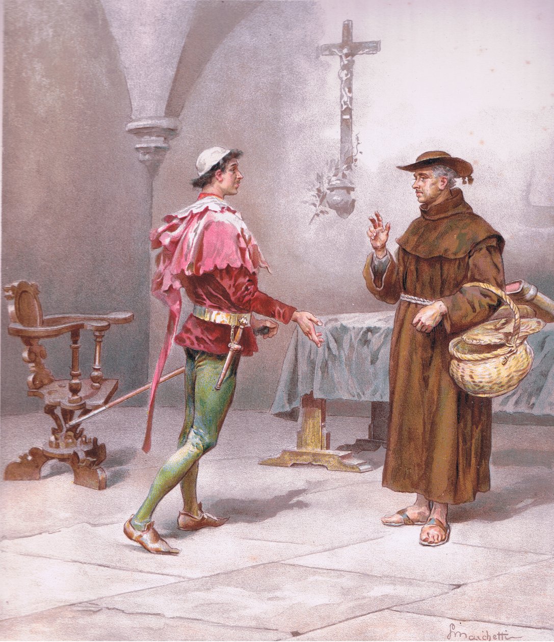 Frère Saint François ! Quel changement ici., illustration de Roméo et Juliette - Ludovico Marchetti