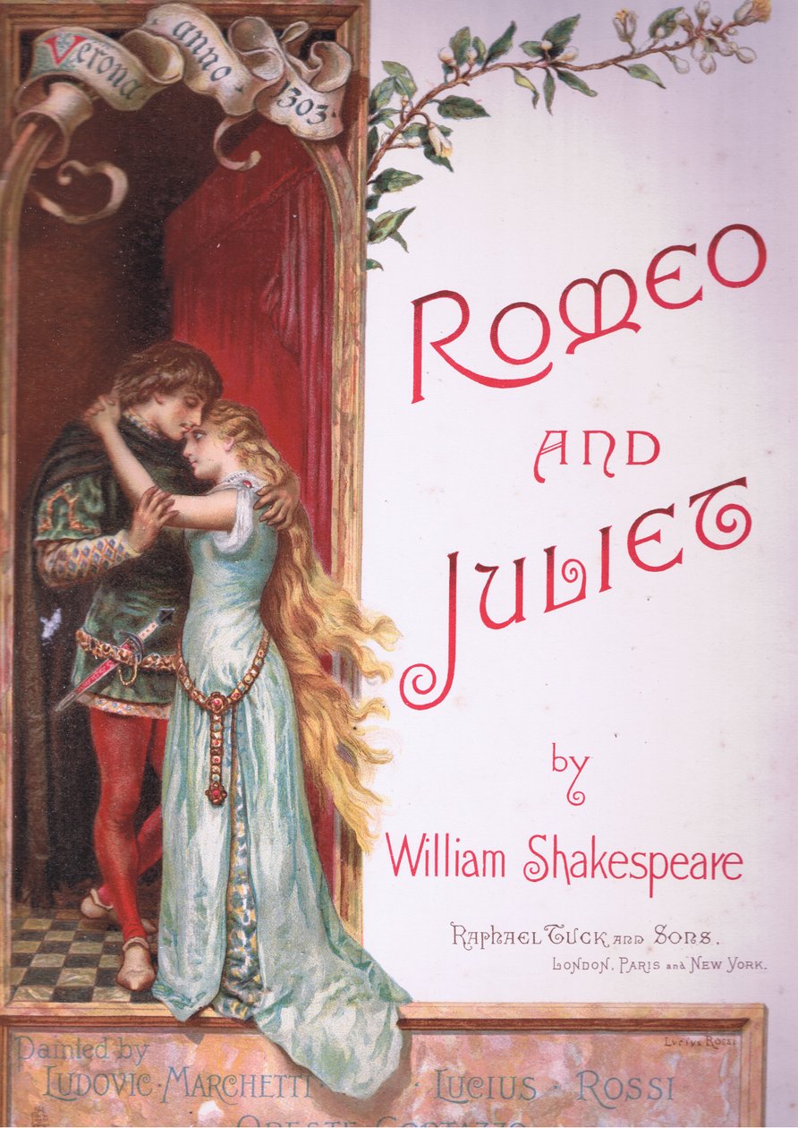 Page de titre, illustration de Roméo et Juliette - Ludovico Marchetti