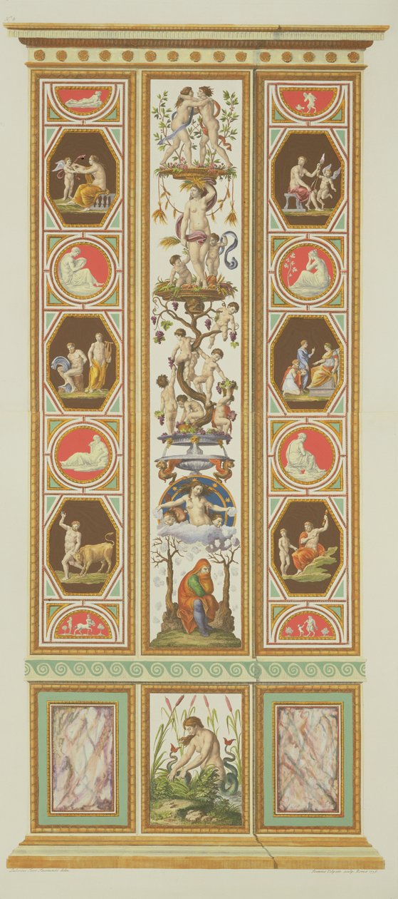 Panneau de la Loggia de Raphaël au Vatican, de 