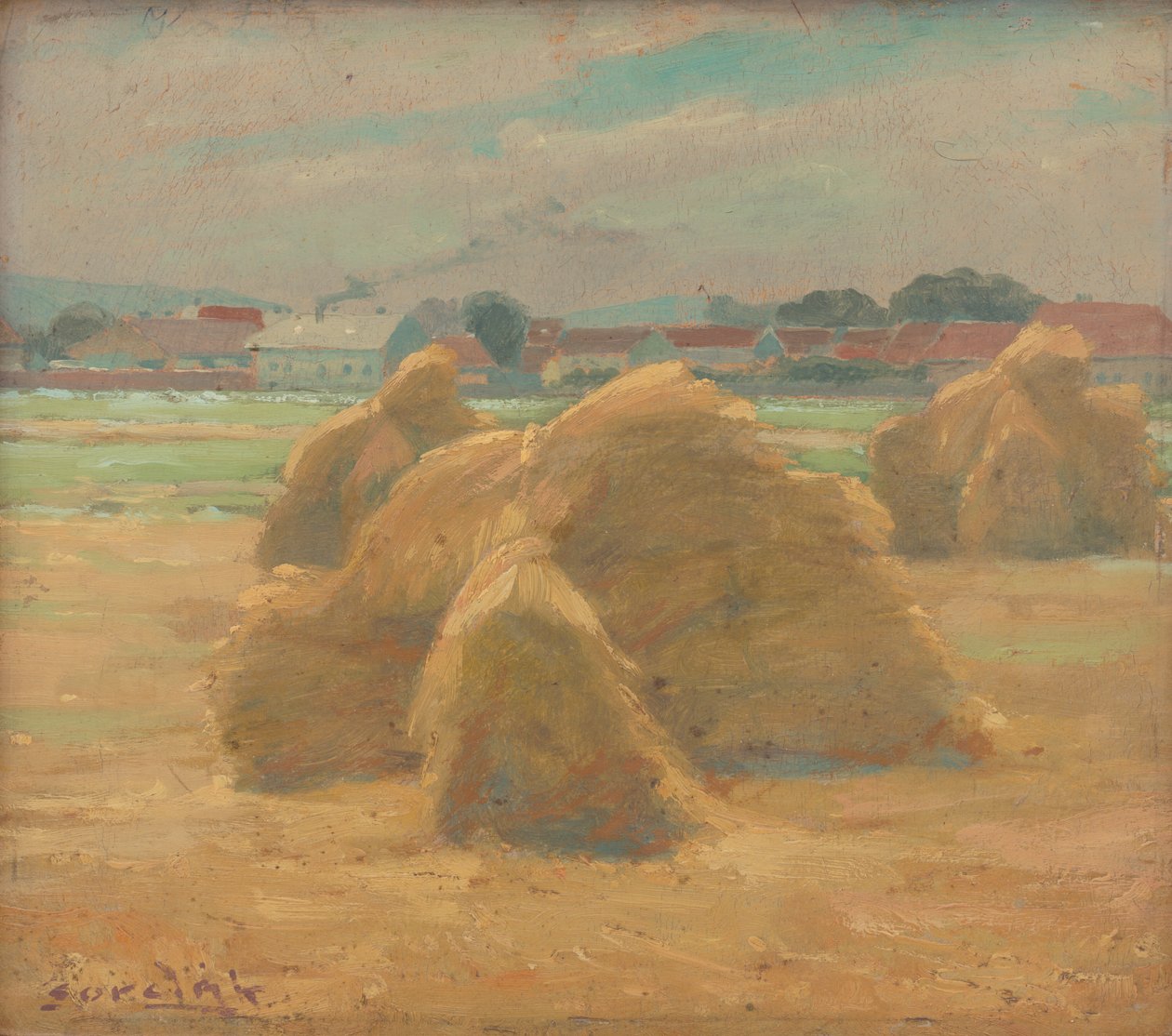 Récolte, vers 1910 - Ludovit Cordak