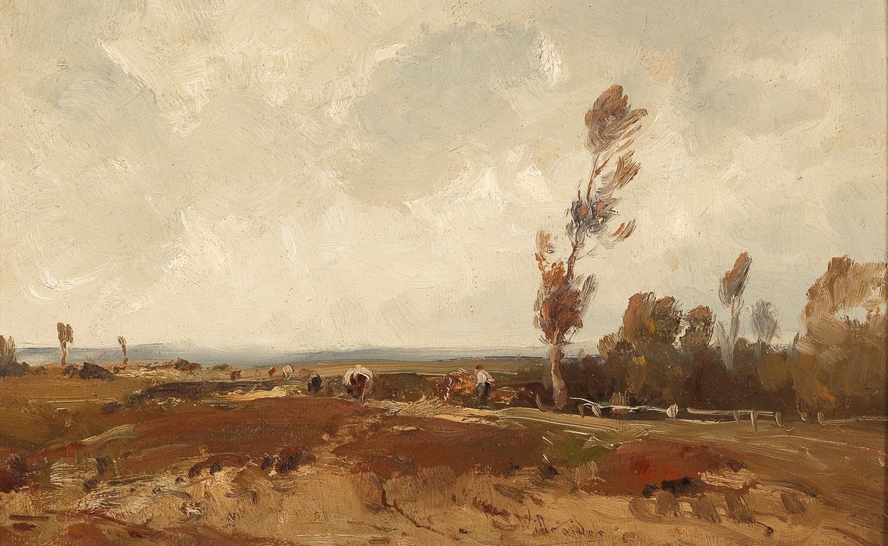 Travail dans les champs en automne - Ludwig Willroider