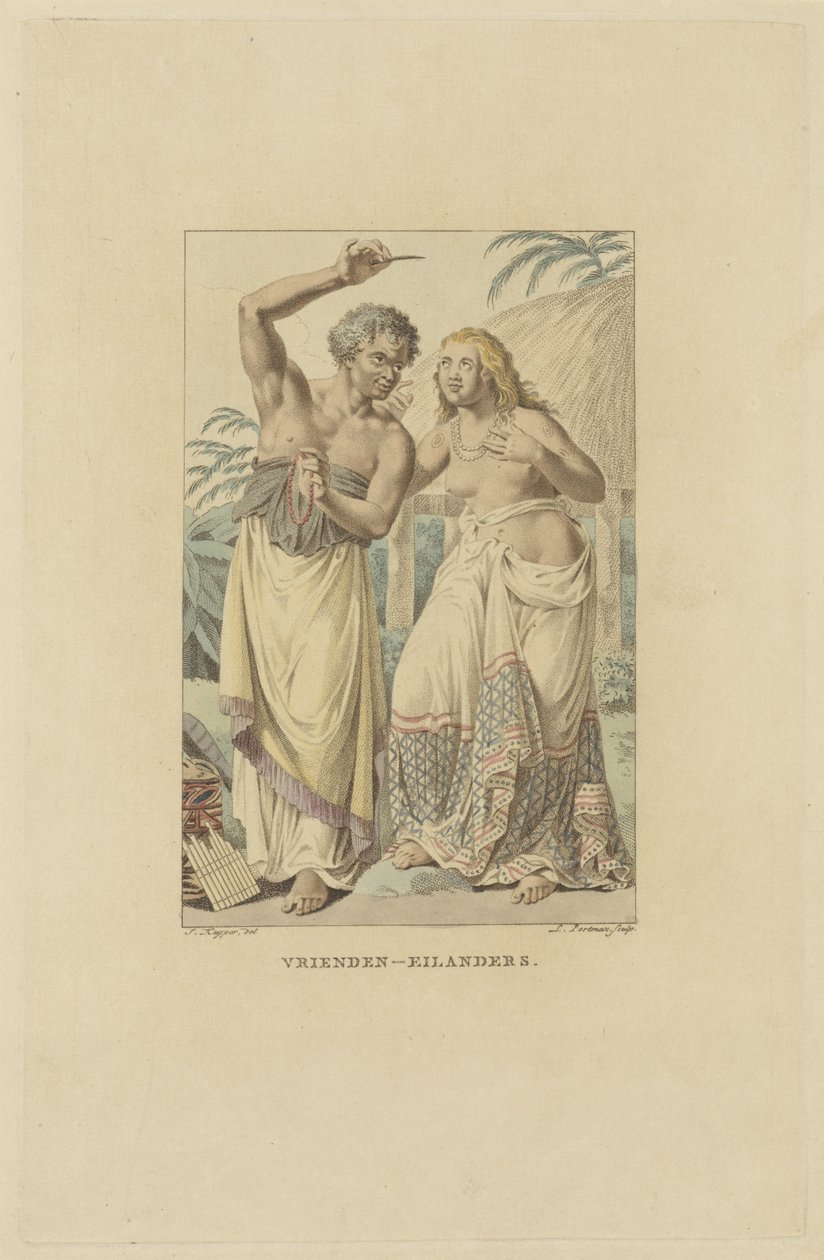 Habitants des îles des Amis (Archipel des Tonga) - Ludwig Gottlieb Portman