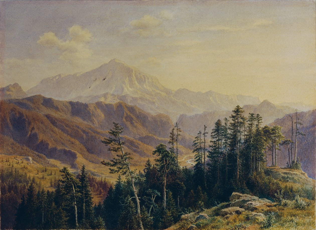 Le Schneeberg en Basse-Autriche vu de Gutenstein - Ludwig Halauska