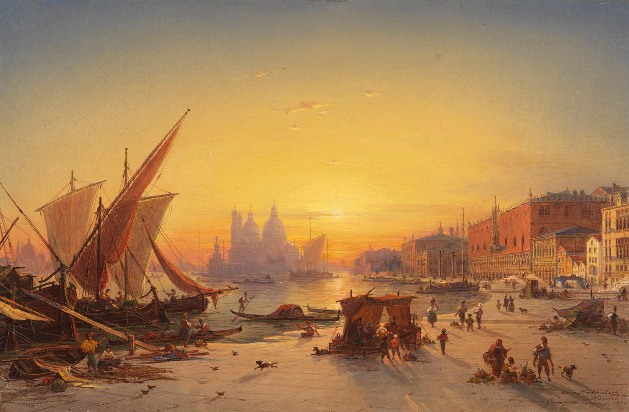 Venise au crépuscule - Ludwig Mecklenburg