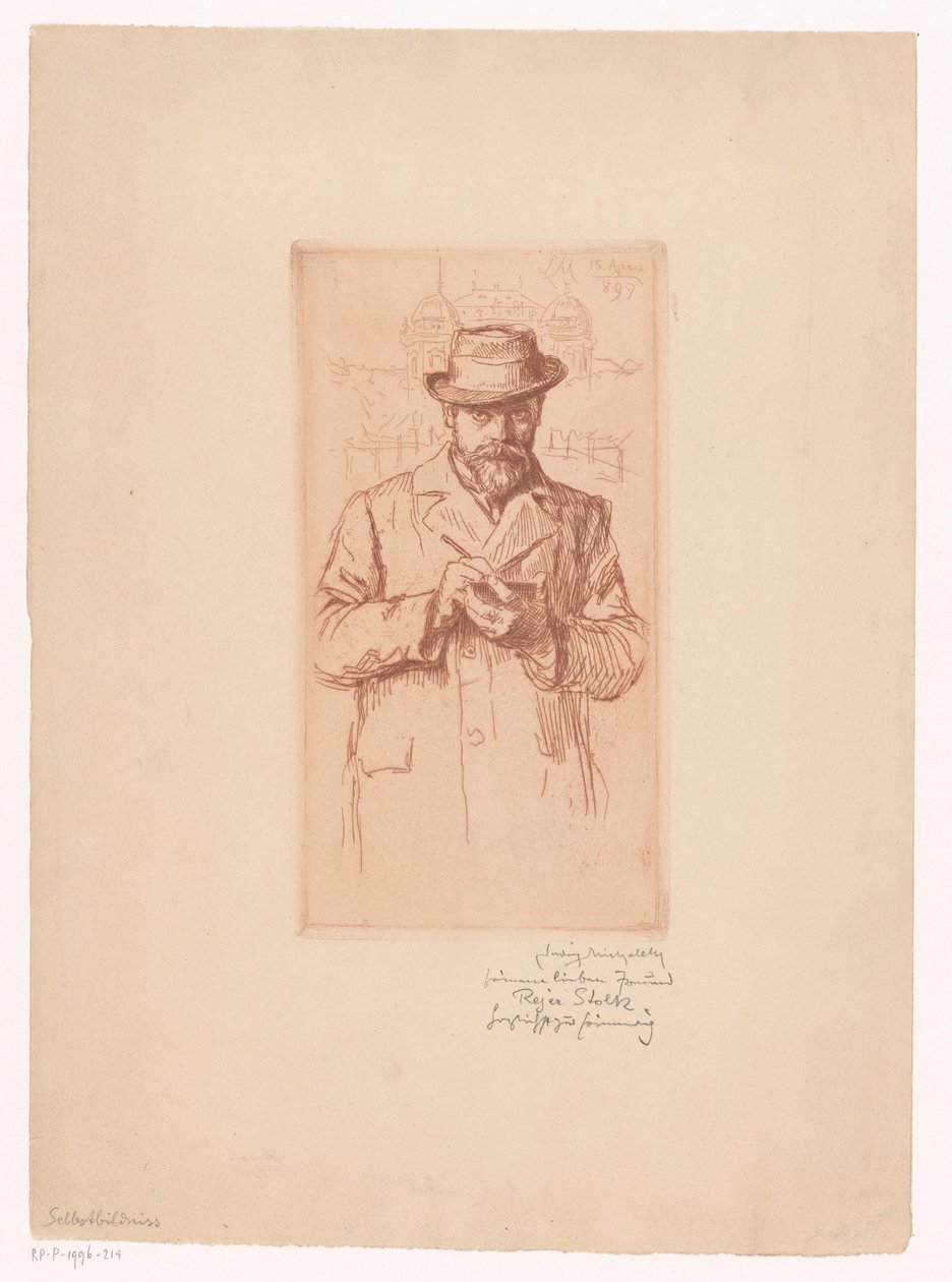 Autoportrait de Ludwig Michaleck - Ludwig Michalek