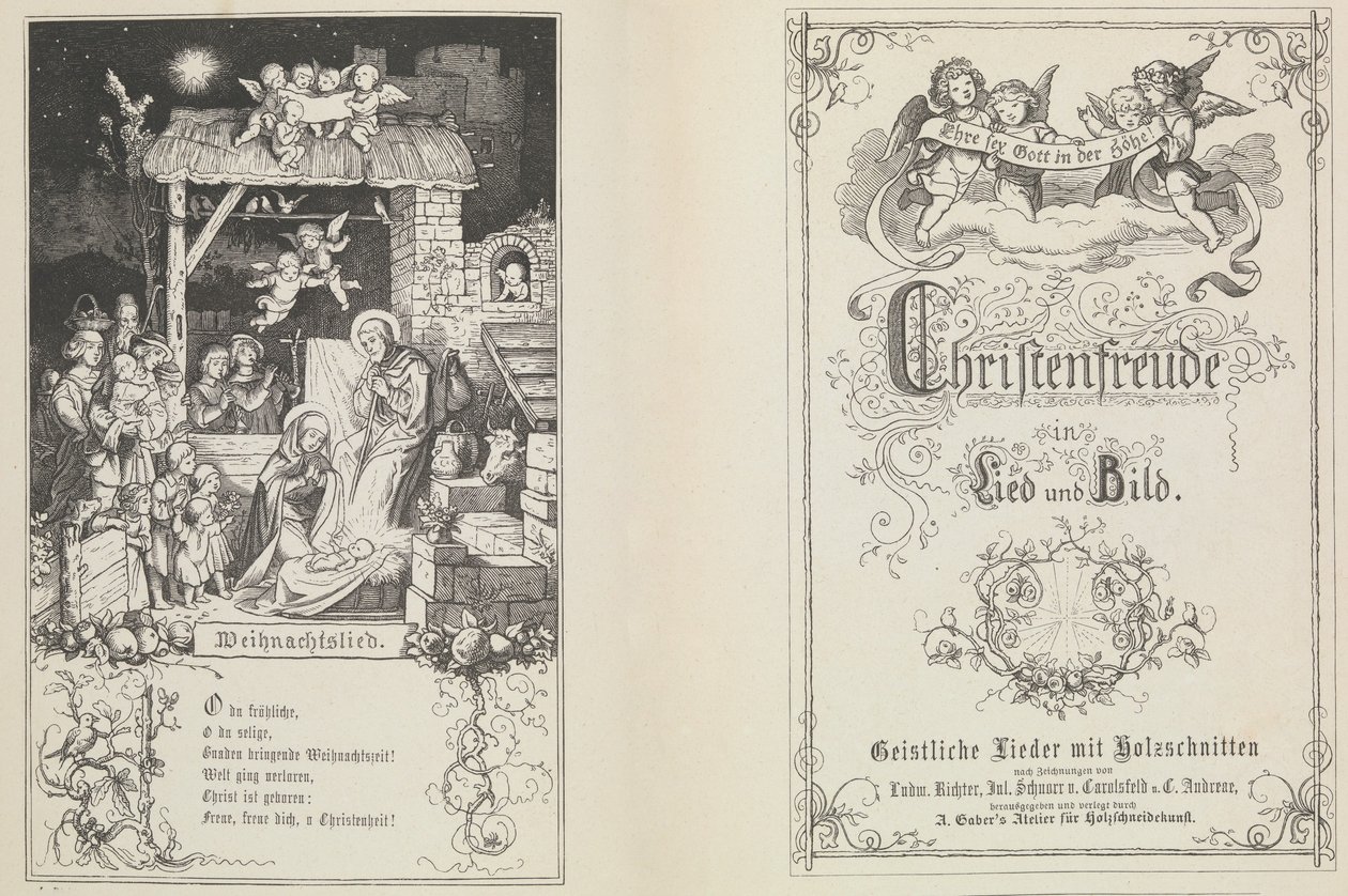 Christenfreude en chanson et en image - Ludwig Richter