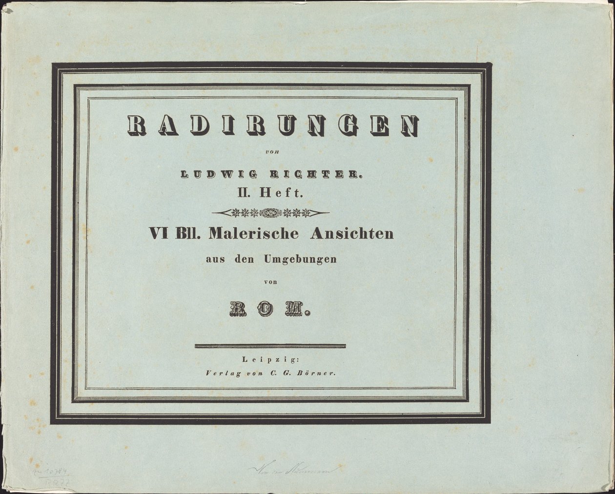 Vues pittoresques des environs de Rome - Ludwig Richter