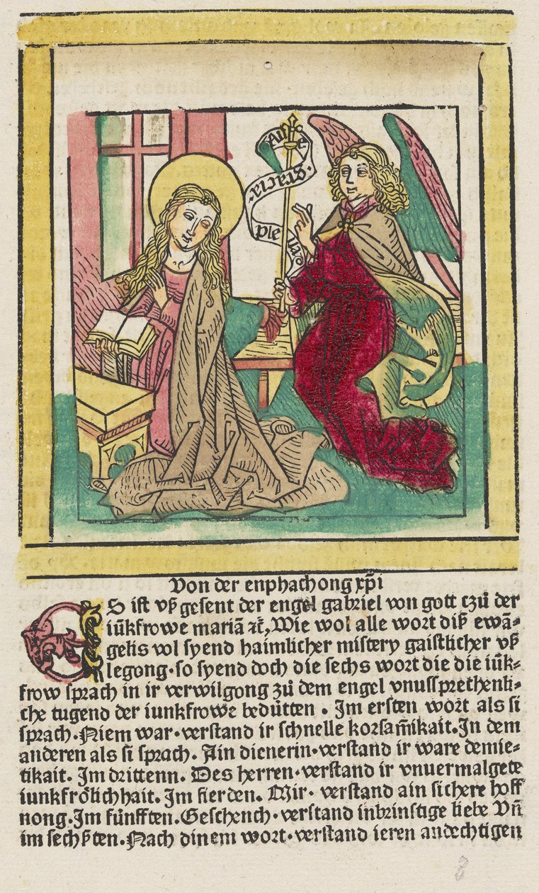 Gaistliche usslegong des lebes Jhesu Cristi - Ludwig Schongauer, German 15th Century, Ludolph of Saxony