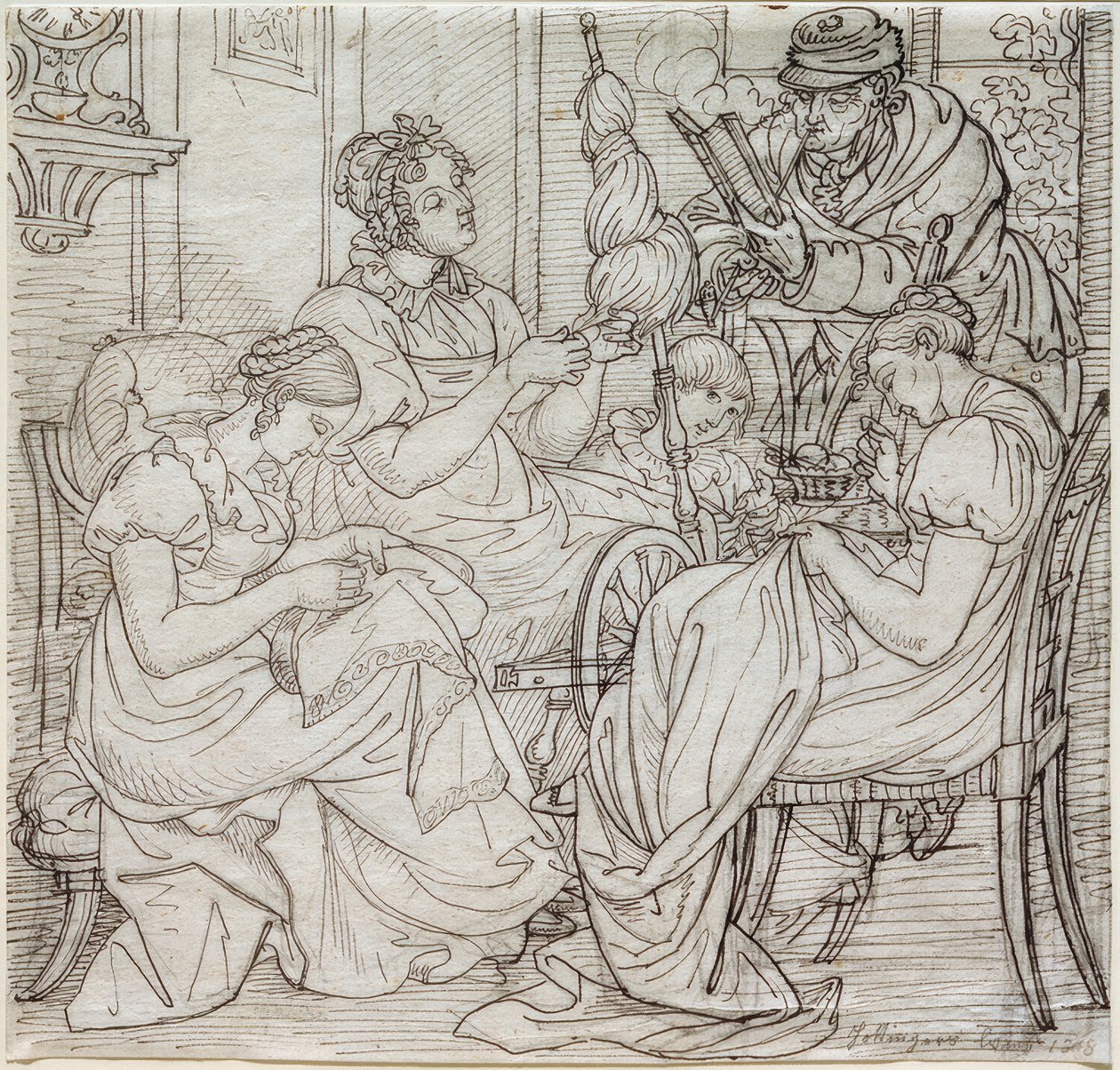Famille Hottinger - Ludwig Vogel
