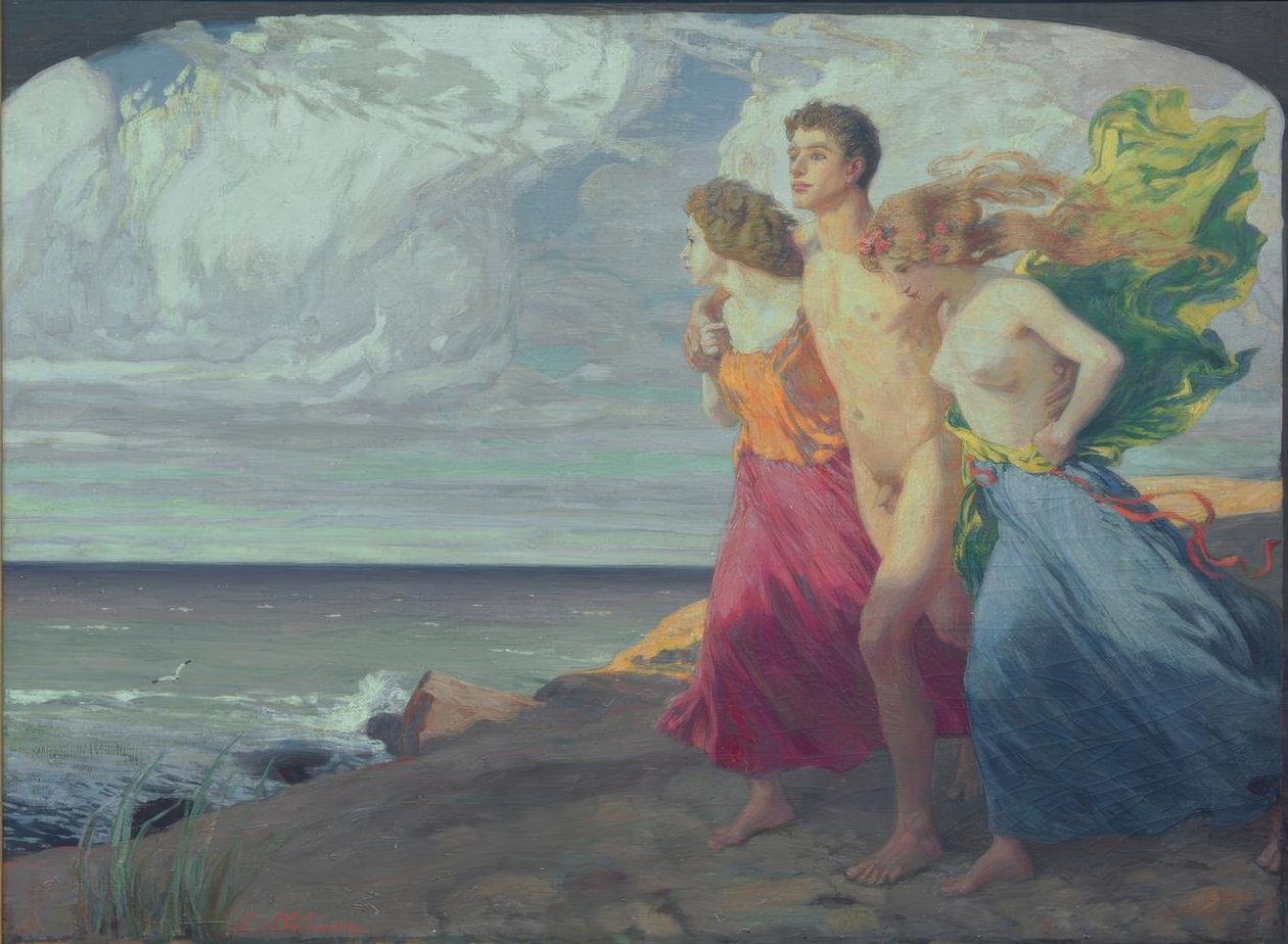 Tempête de printemps - Ludwig von Hofmann