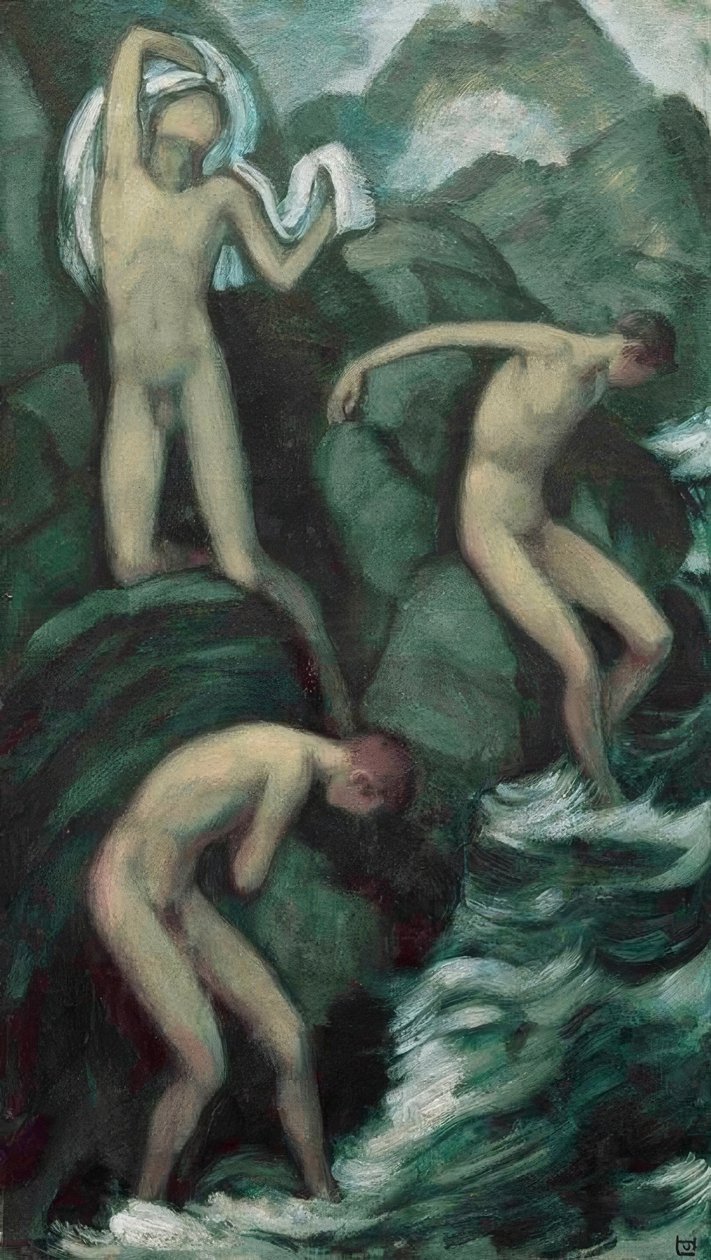 Ruisseau de montagne - Ludwig von Hofmann