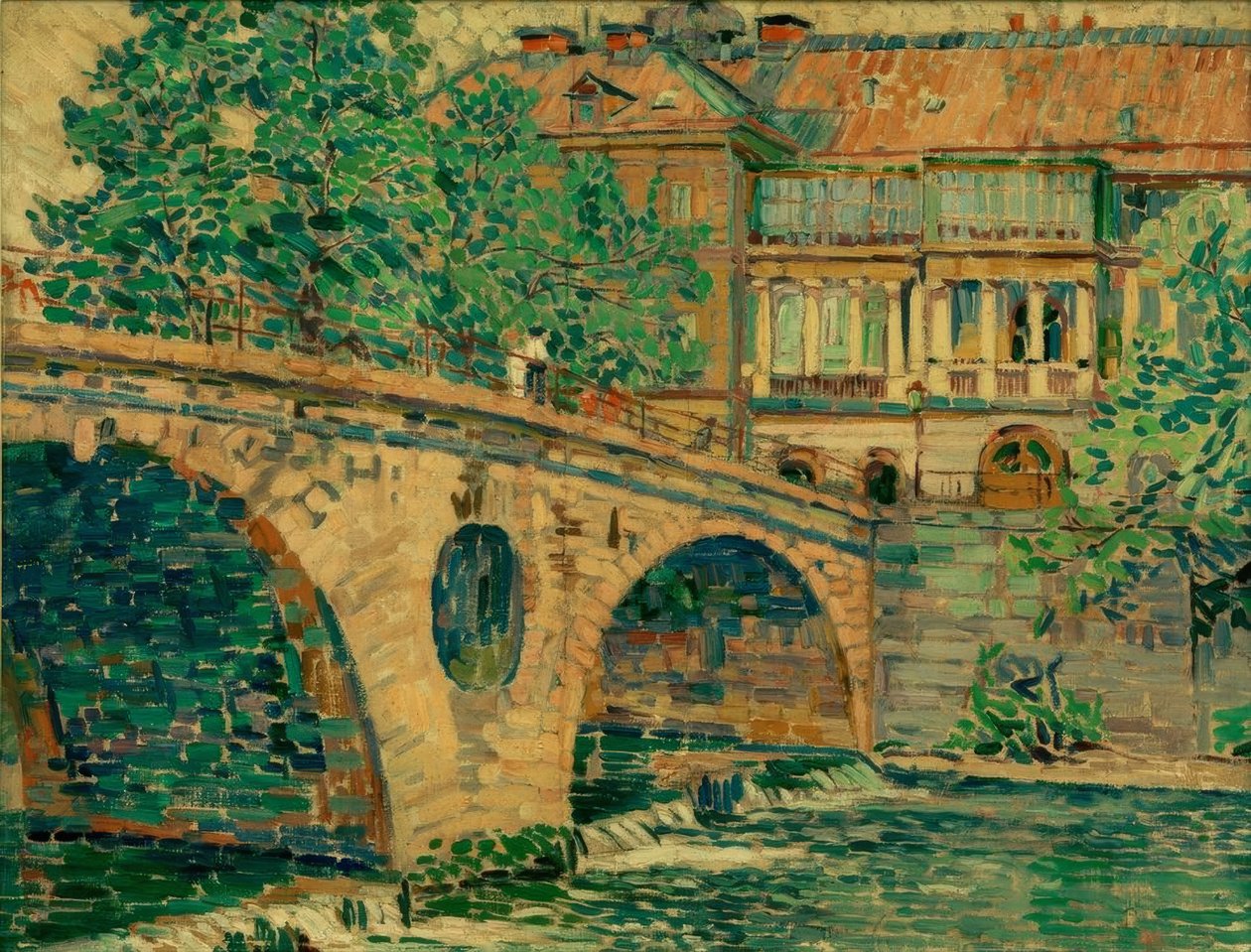 Pont du château de Weimar - Ludwig von Hofmann
