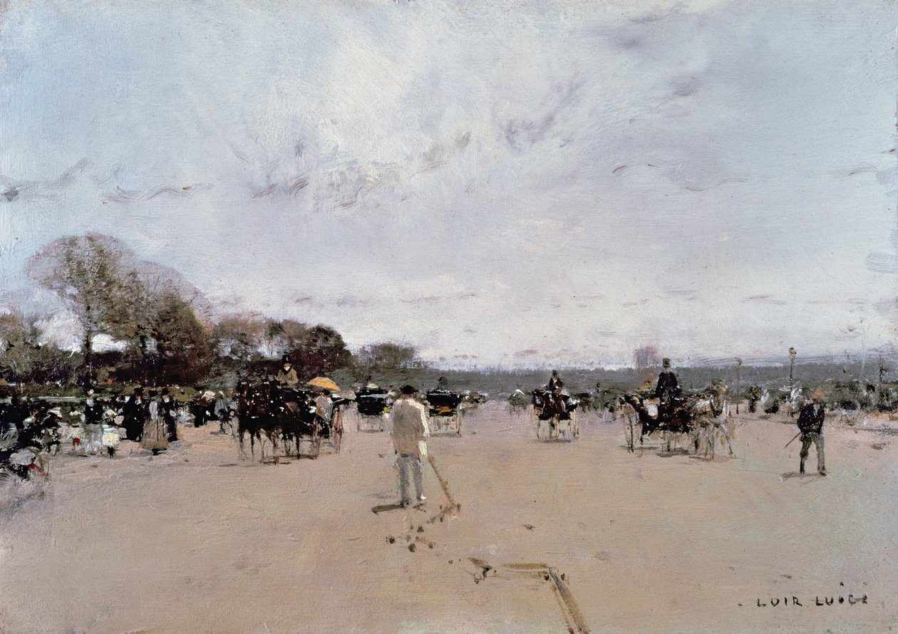 Carrosses sur les Champs-Élysées - Luigi Loir