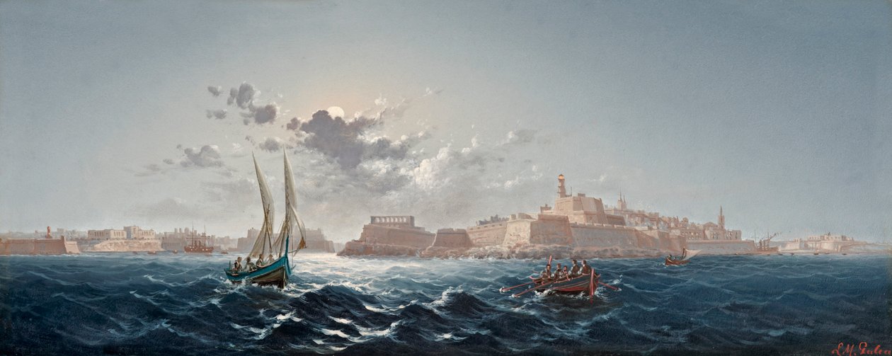 St. Elmo, La Valette, Malte - Clair de lune - Luigi Maria Galea