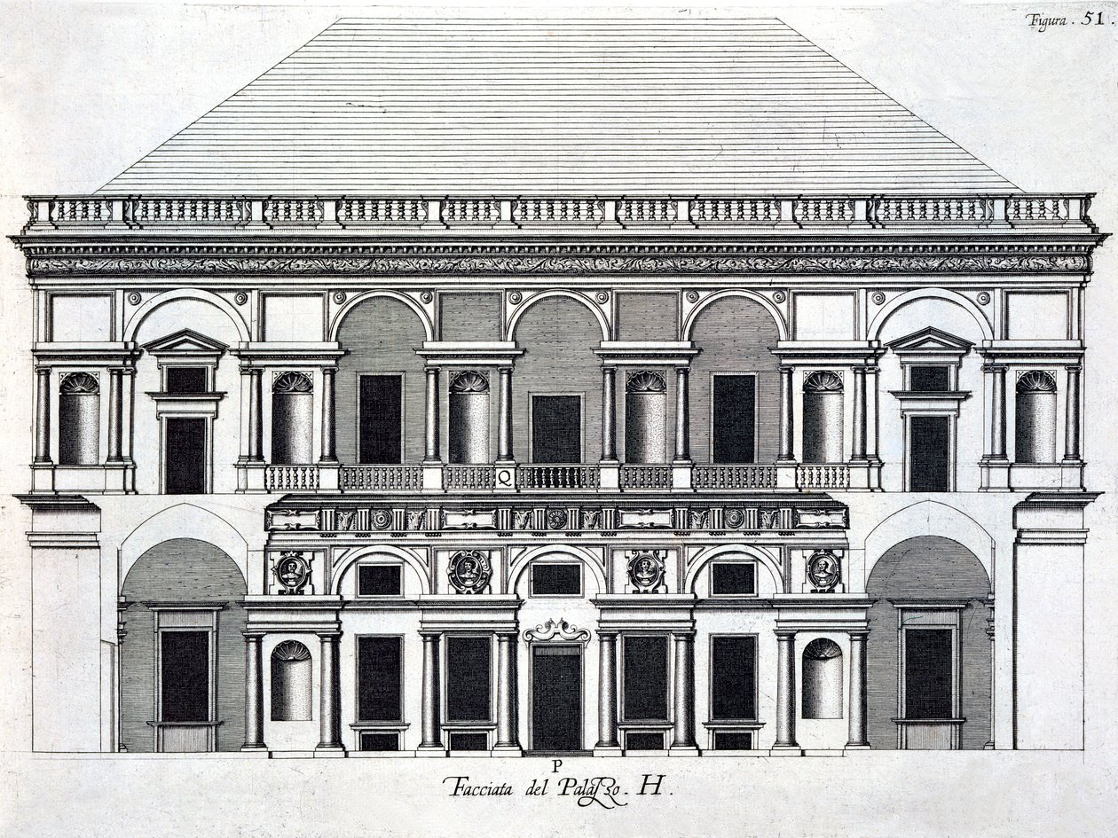 Projet pour le Palais Royal de Caserte, 1756 - Luigi Vanvitelli