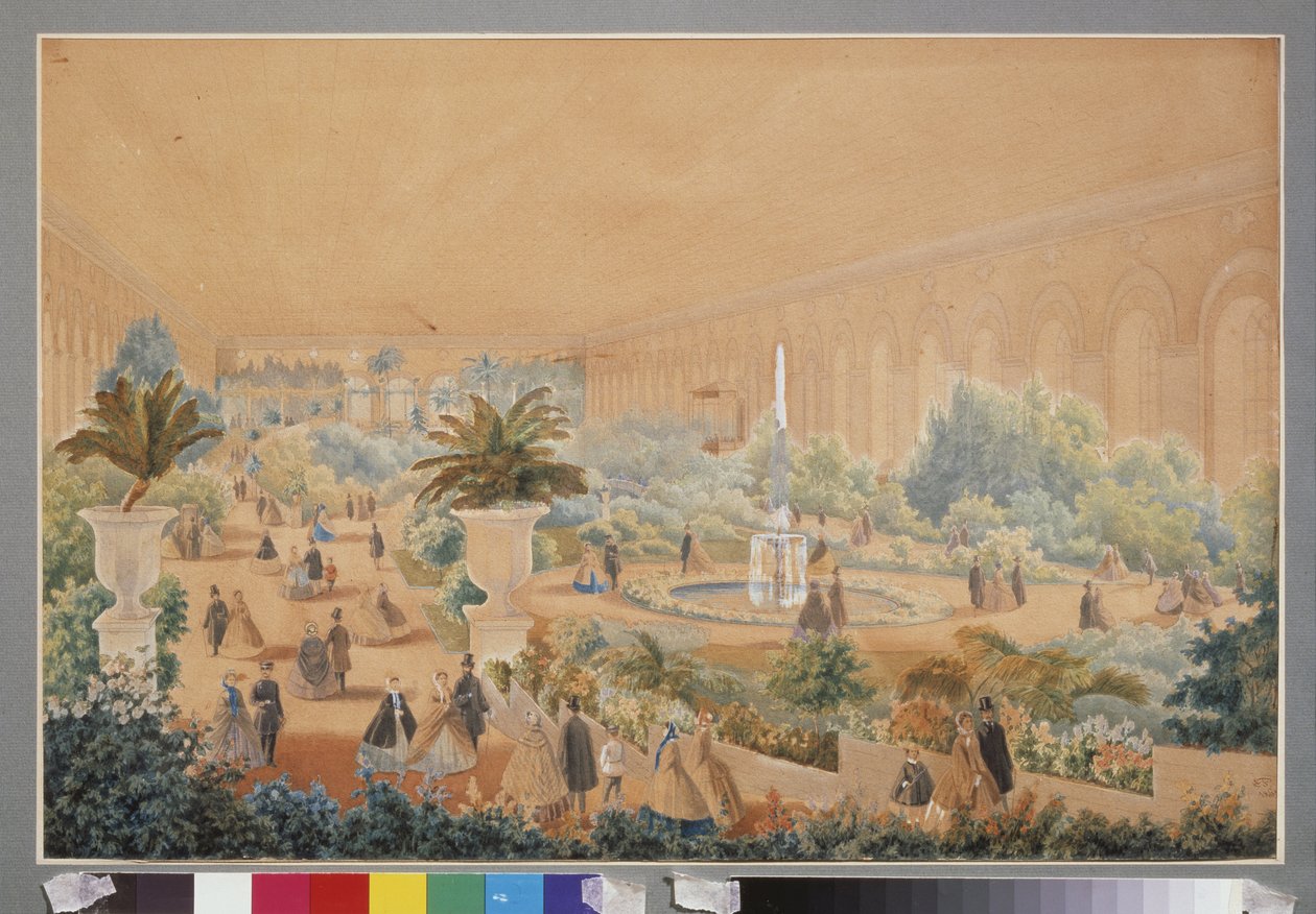 Exposition de fleurs au manège de Moscou - Luigi Premazzi