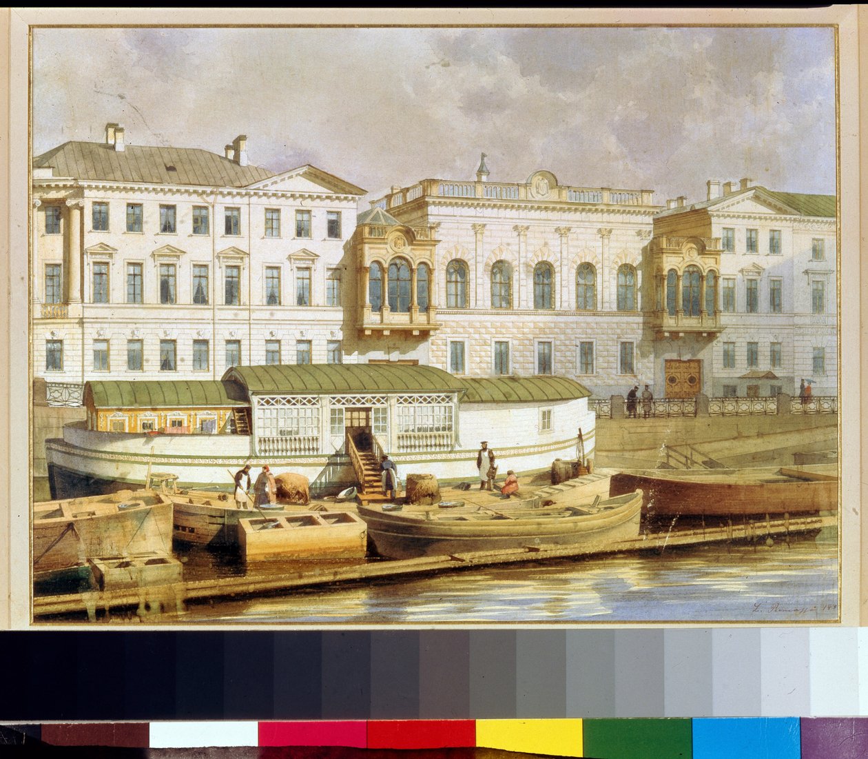 Le palais Chouvalov sur le fleuve Fontanka, Saint Petersbourg - Luigi Premazzi