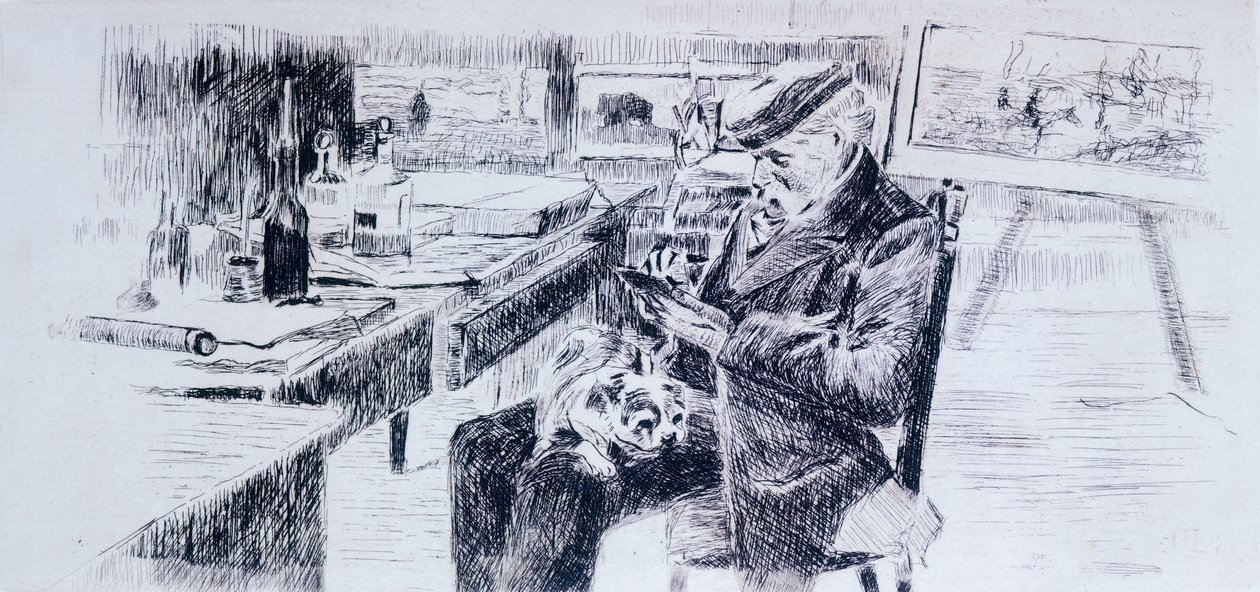 Portrait du peintre Giovanni Fattori - Luigi Levi