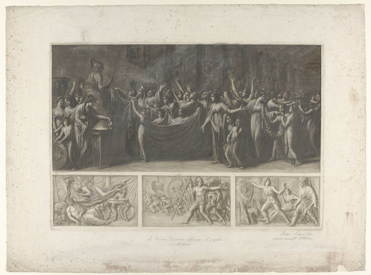 Quatre scènes de la guerre de Troie - Luigi Ademollo
