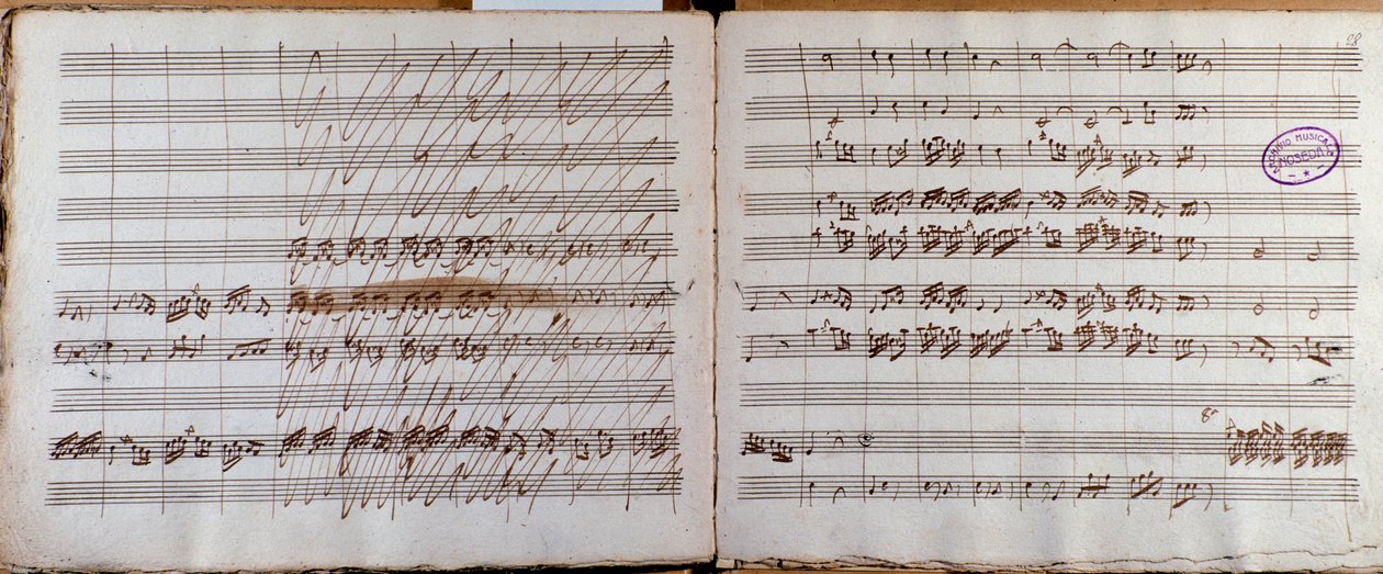 Double page, signée par l