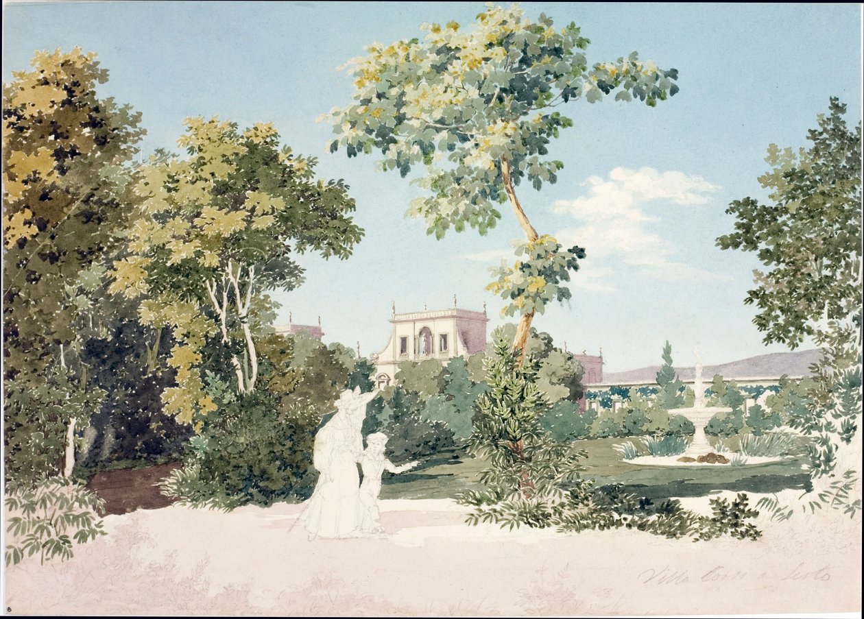 Vue de la Villa Corsi à Sesto Fiorentino près de Florence - Luigi Garibbo