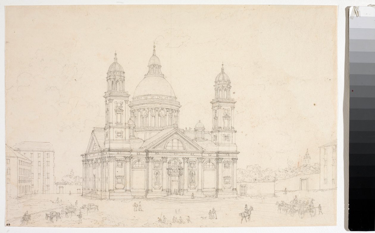 Vue de la Basilique Santa Maria Assunta di Carignano à Gênes - Luigi Garibbo