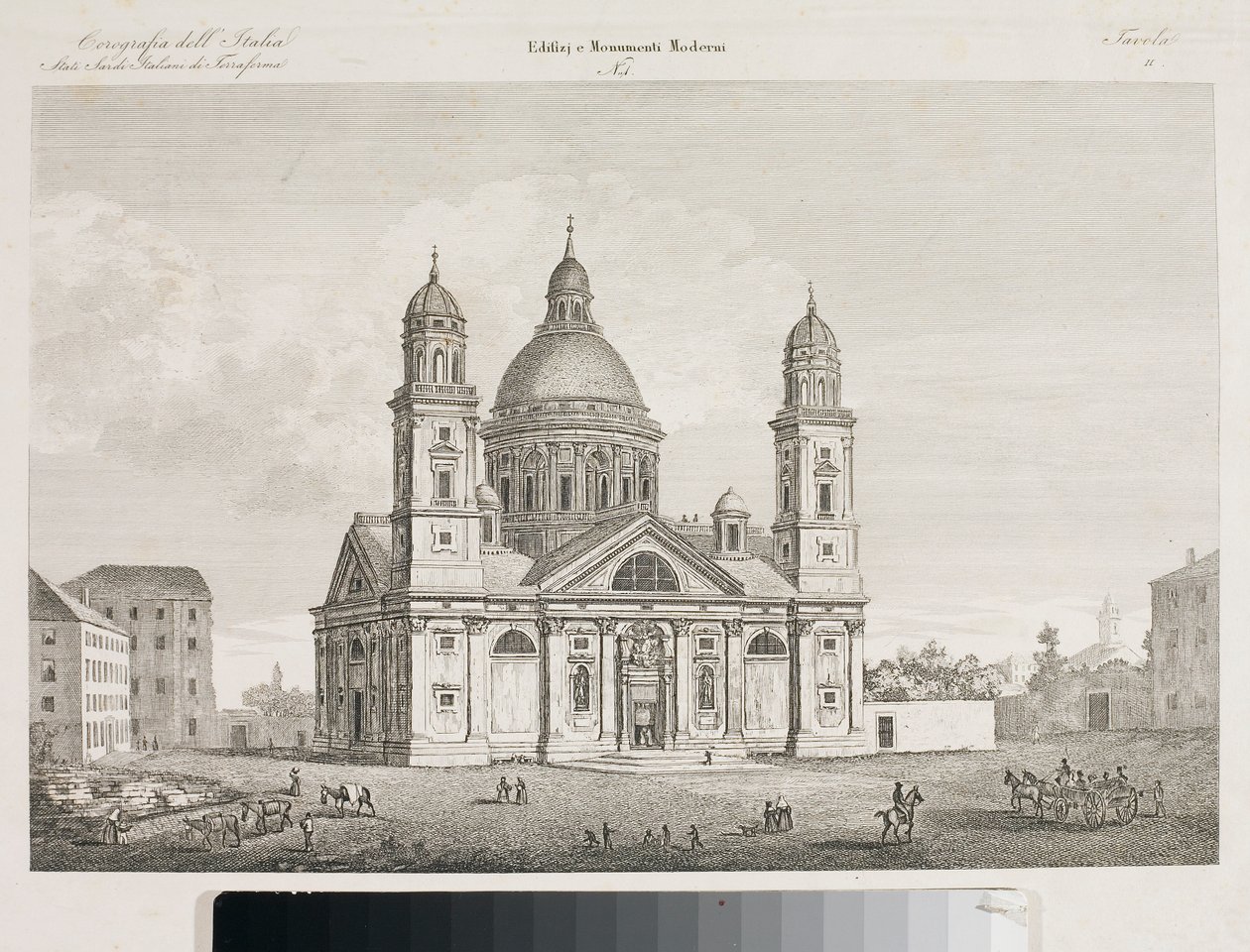 Vue de la basilique Santa Maria Assunta di Carignano à Gênes - Luigi Garibbo