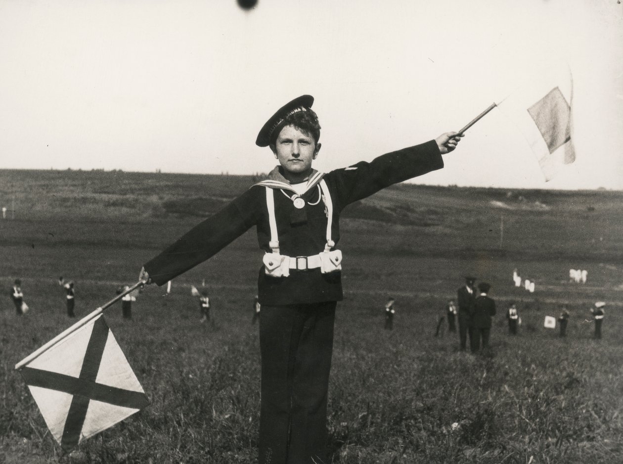 Balilla avec les signaux de la Marine - Luigi Leoni