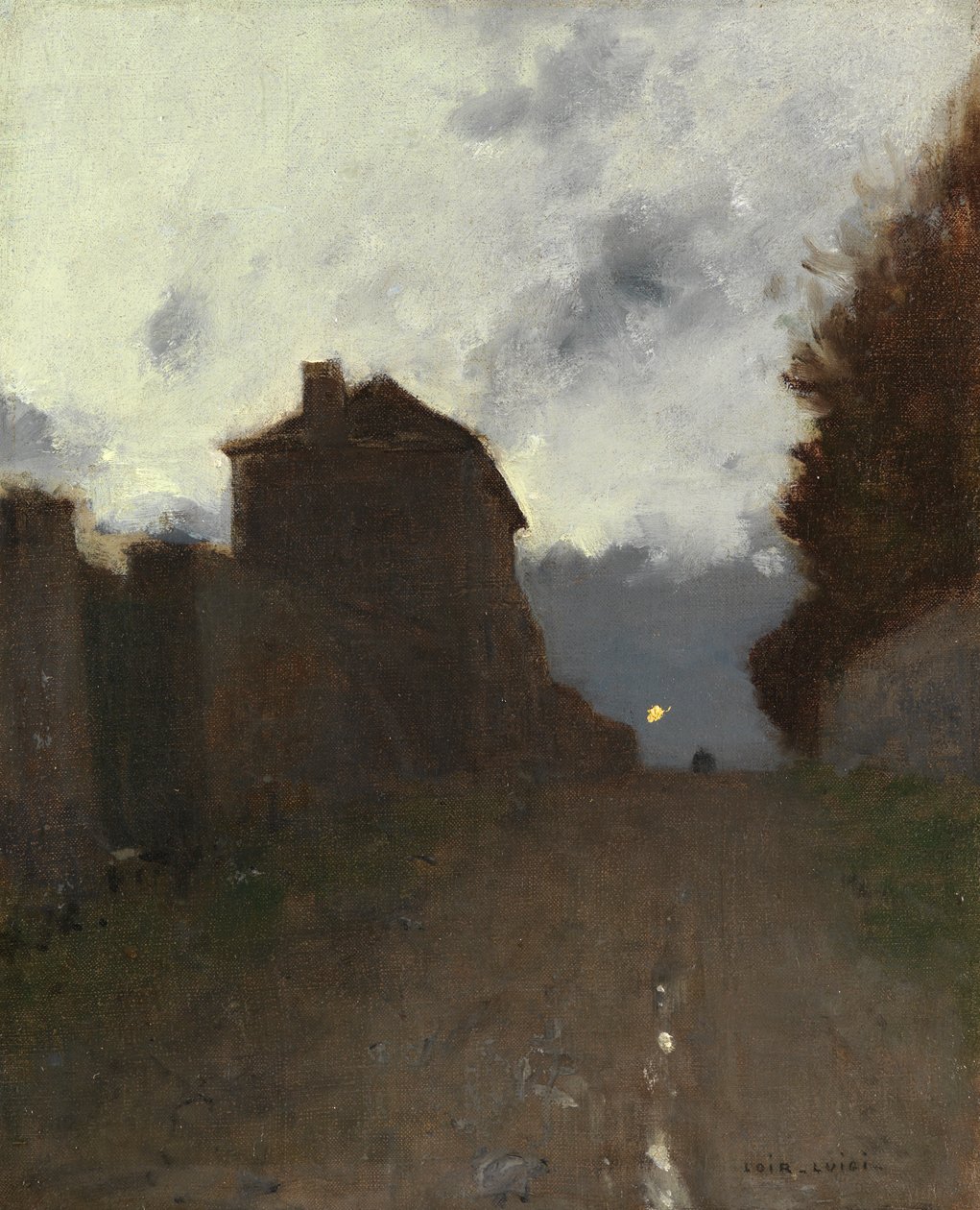 Montmartre au crépuscule - Luigi Loir