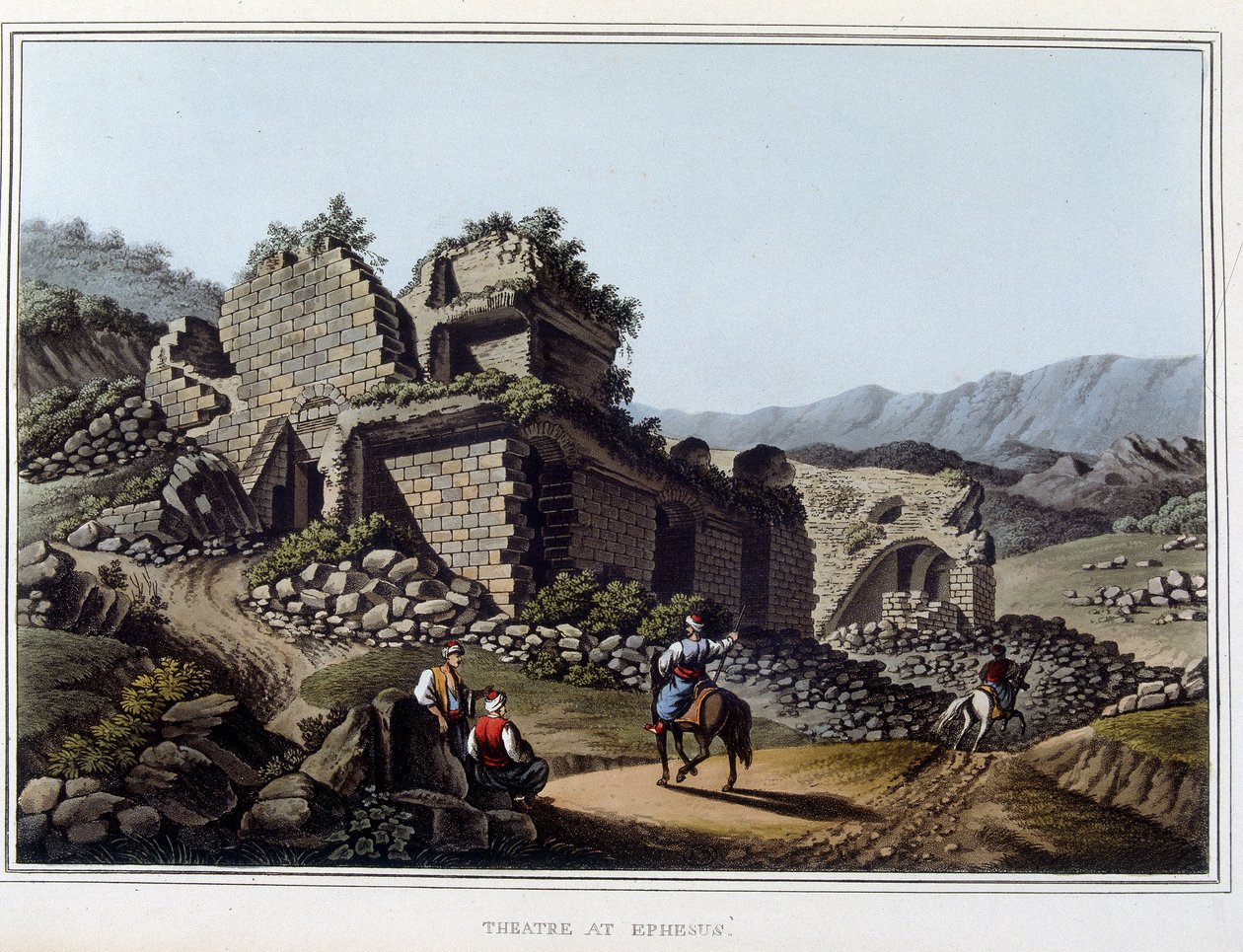 Théâtre en ruines à Éphèse, ancienne ville de Grèce, aujourd
