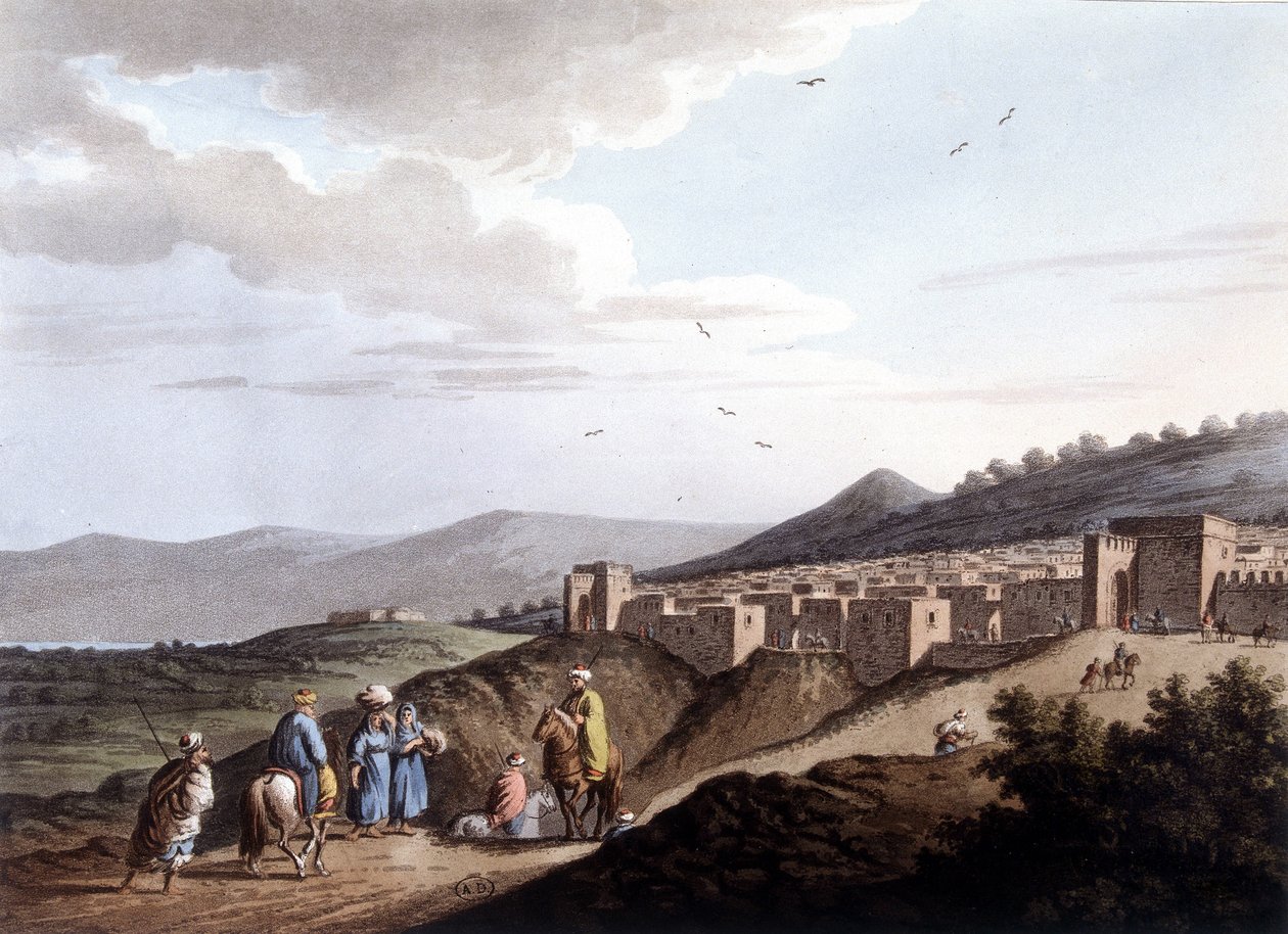 Vue de la ville de Bethléem. Dans « Vue de la domination ottomane en Europe en Asie et autres îles méditerranéennes ». D