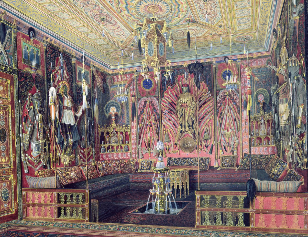 La Salle Arabe dans le Palais Catherine à Tsarskoïe Selo, vers 1850 - Luigi Premazzi