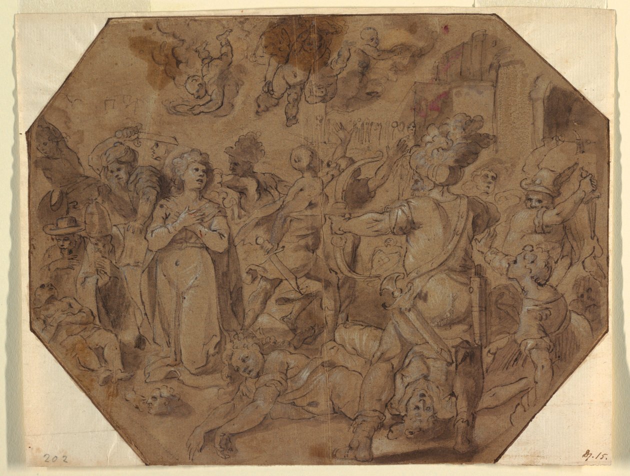 Le martyre de Sainte Ursule - Luigi Rodriguez