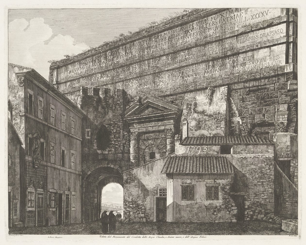 Porta Maggiore à Rome - Luigi Rossini