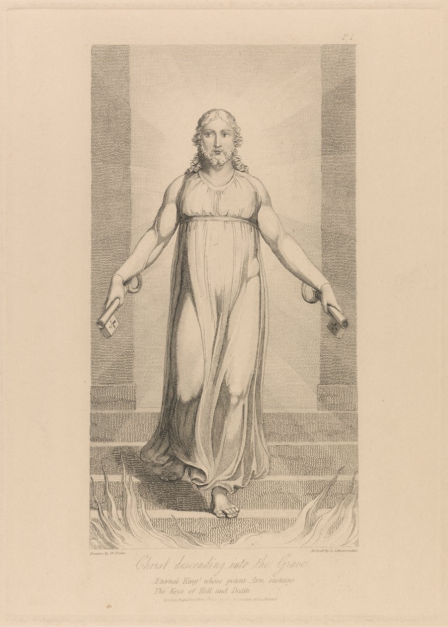 Christ descendant dans la tombe - Luigi Schiavonetti