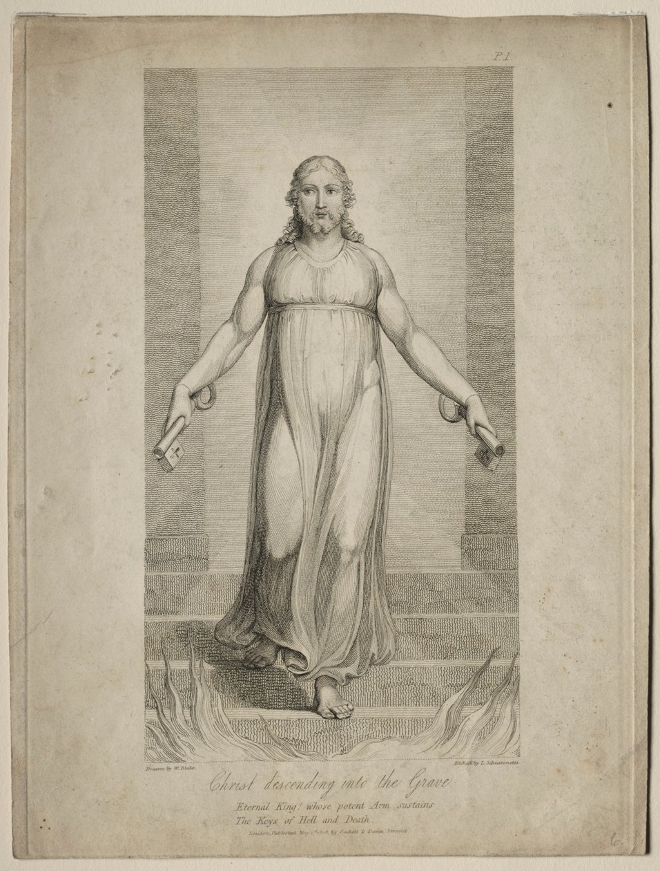 Le Christ descendant dans la tombe - Luigi Schiavonetti