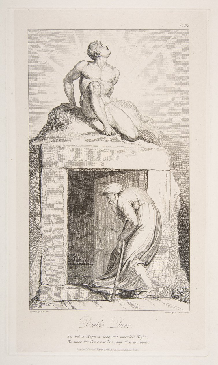 La Porte de la Mort, du poème The Grave de Robert Blair - Luigi Schiavonetti