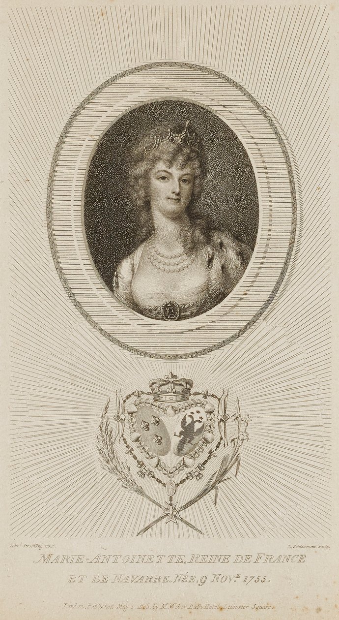 Marie Antoinette, Reine de France - Luigi Schiavonetti