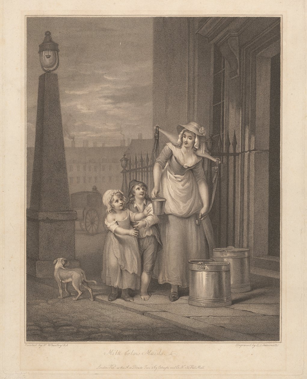 Lait sous les servantes - Luigi Schiavonetti